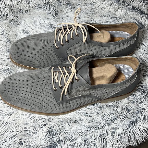 Johnston & Murphy Sz 13 Grey Dress Shoes - Picture 5 of 9